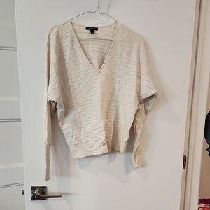 P2P 24" RW&CO. Light Cream Knit Top